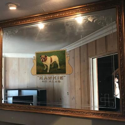 Large mirror, Hawkie K.C.S.B.