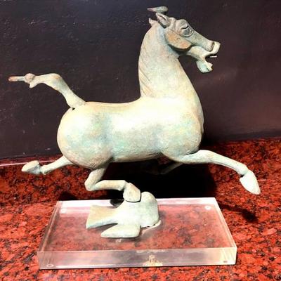 The Flying Horse of Gansu #160 of a limited edition replica by Alva Museum Replicas, Inc., New York, ca. 1975