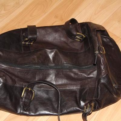 large Leather duffle bag
Price: $20