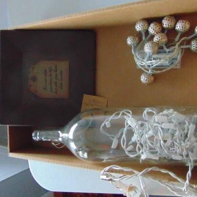Wine Bottle with Lights - String of Lights and ins ...