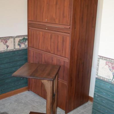 Side Table, Filing Credenza