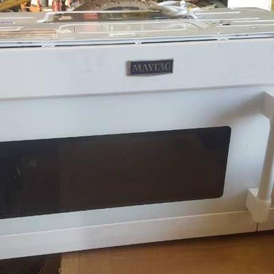 Over the counter Maytag Microwave - Case damaged