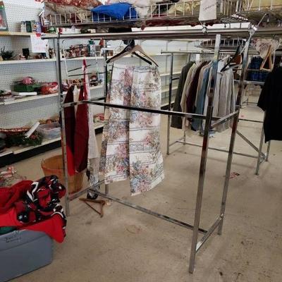 Stainless Steel Adjustable Clothes Racks with Top .....