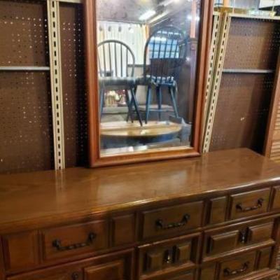 Bassett Dresser and Mirror
