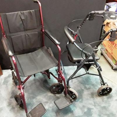 Aluminum Wheelchair and Walker