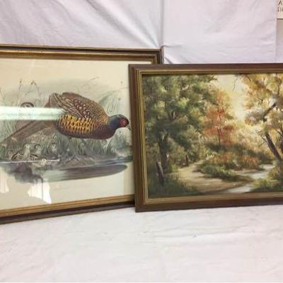 Ethan Allen Print and Original Painting