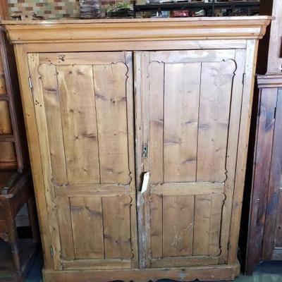#153: Wooden Wardrobe with Shelves
Measures approx 53 1/2