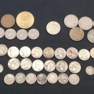 #631: 1935-1964 Silver Quarters, Franklin Half Dollars, Walking Liberty Half Dollars, Mercury Dimes, Buffalo Nickels
1935-1964 Silver...