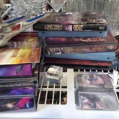#1065: 2 Binders of Xena Trading Cards, 8 Binders Of Star Trek Trading Cards and More
2 Binders of Xena Trading Cards, 8 Binders Of Star...