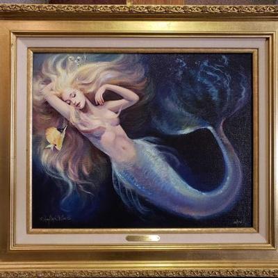 #1003: The Dream by Mary Baxter St. Clair Framed Art No. 26/225 with Certificate of Authenticity
The Dream by Mary Baxter St. Clair...