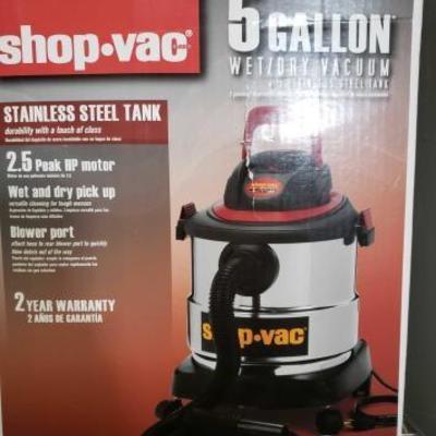 #1115: Shop-Vac 5 Gallon Wet/Dry Vacuum
Shop-Vac 5 Gallon Wet/Dry Vacuum