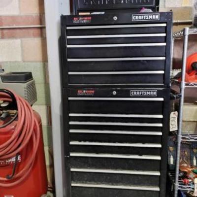 #1103: Craftsman 13 Drawer Tool Chest full of Tools 60