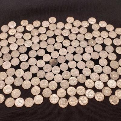 #621: 1960-1964 Silver Quarters, 999g 
1960-1964 Silver Quarters, weighs approx 999g