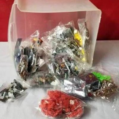 Tote of Misc Lego Building Blocks - A lot still in ...