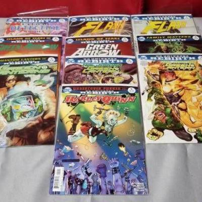 Lot of 10 Varied Comic Books - Green Lantern, Flas ...