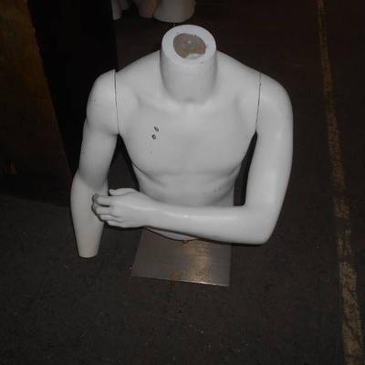 Male Torso Mannequin on Stand