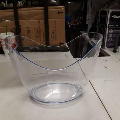 Small clear Plastic Waste Basket