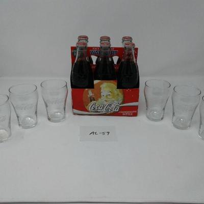 Collectible Coke Bottles and Vintage Coca-Cola Glasses
