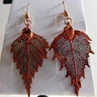 Birch Leaf Dipped in Copper