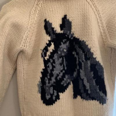 Handmade Children's Sweater with Horse