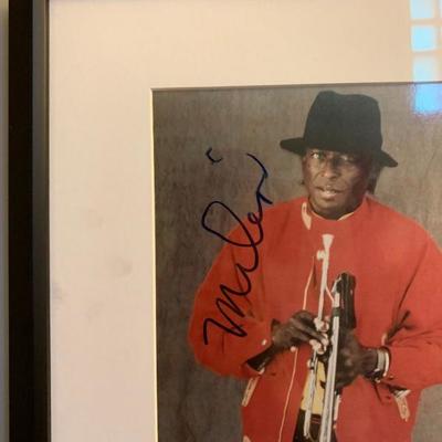 Miles Davis Autographed Photo, With Authenticity