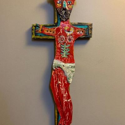 Folk Art Jesus on the Cross