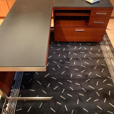 BDI High Preformance Furniture Desk with Return