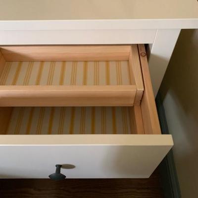 Ikea Bedside Table with Sliding Inner Drawers
