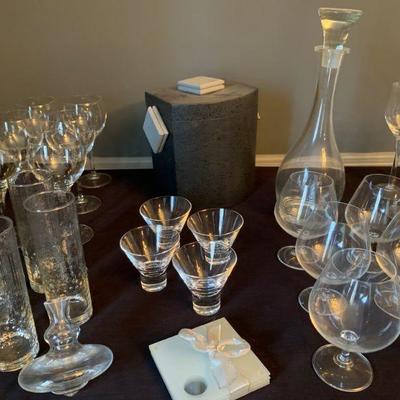 Glassware, Barware, Bar Accoutrements 