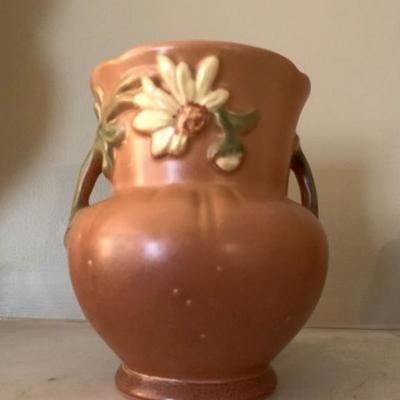 Weller Pottery, Two Handled with Daisy 