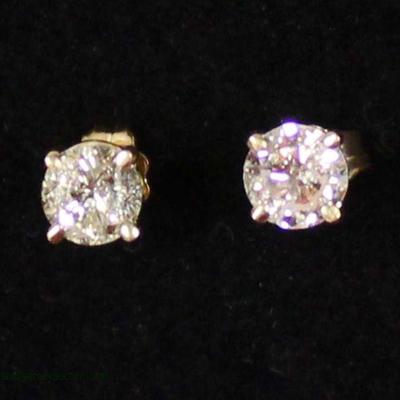  14 Karat Yellow Gold 1 CTW Diamond Stud Earrings IJ-I2

auction estimate $500-$1000 â€“ located inside 