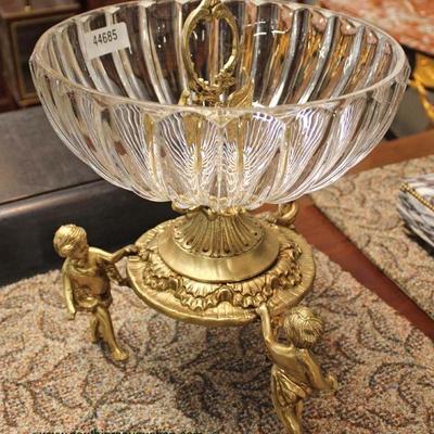  French Style Bronze Cherub Center Bowl Compote

auction estimate $200-$400 â€“ located inside

  
