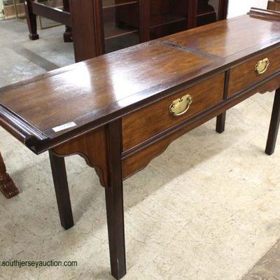  SOLID Mahogany â€œDrexel Furnitureâ€ Asian 2 Drawer Altar Table

auction estimate $200-$400 â€“ located inside 