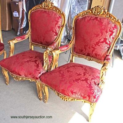 Large Selection of Fancy French Stylish Upholstered Furniture - auction estimate $100-$400 â€“ Located Inside