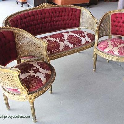 Large Selection of Fancy French Stylish Upholstered Furniture - auction estimate $100-$400 â€“ Located Inside