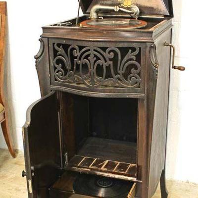  â€œSonoraâ€ Mahogany Case French Style Phonograph with 3 records (working)

auction estimate $100-$300 â€“ located inside

  