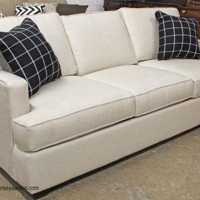 NEW Sofa with Throw Pillows by â€œWayfair Custom Upholsteryâ€ â€“ auction estimate $200-$400 â€“ Located Inside
