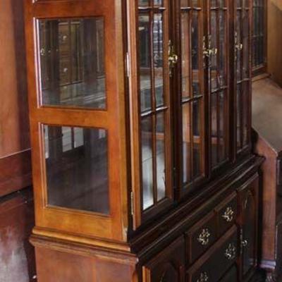  One of Several Cherry 2 Piece China Cabinets

auction estimate $100-$300 â€“ located inside

  