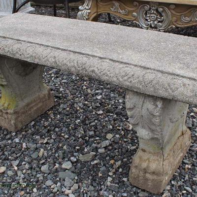  Concrete Garden Bench

auction estimate $50-$100 â€“ located field 
