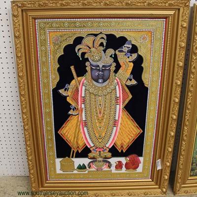 Selection of Asian Artwork in Carved Painted Gold Frames â€“ auction estimate $300-$600 â€“ located inside 