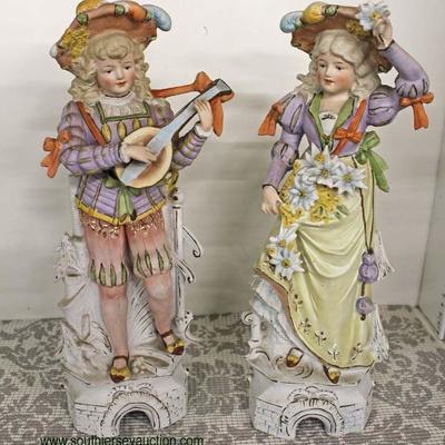  Porcelain Lady and Man Figurines Marked on Back

auction estimate $100-$200 â€“ located inside 