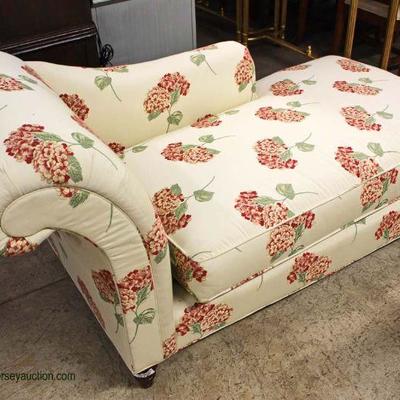 â€œBaker Furnitureâ€ Decorator Upholstered Chaise Lounge â€“ auction estimate $200-$400 â€“ located inside

  