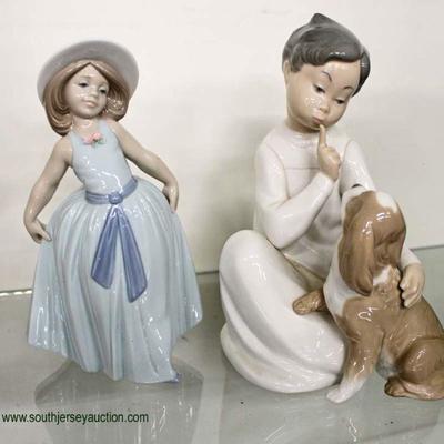  Selection of â€œLladroâ€ Porcelain Boy with Dog & Girl in Dress Figurine

auction estimate $20-$50 each â€“ located inside

  