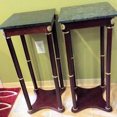 MHT005  Stone Top End Tables