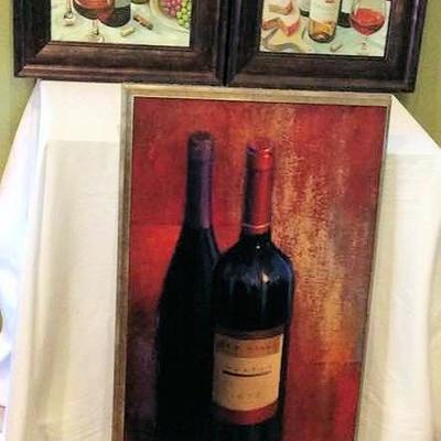 MHT002 Framed Wine Art Works