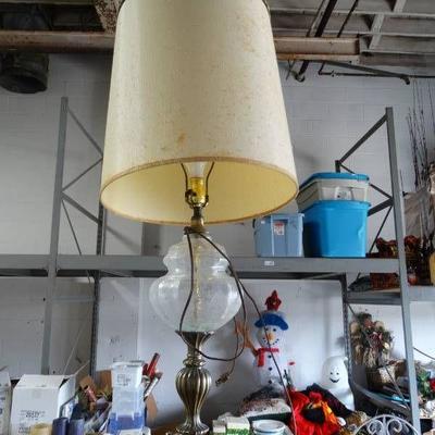 Large table lamp.