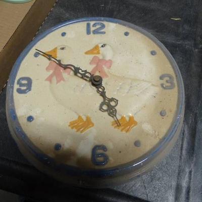 Clock with duck decor and a my sister, my friend d ...