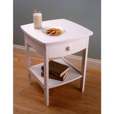 Claire White Accent Table