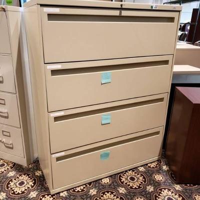 4 Tier File Cabinet Lockable with Key
