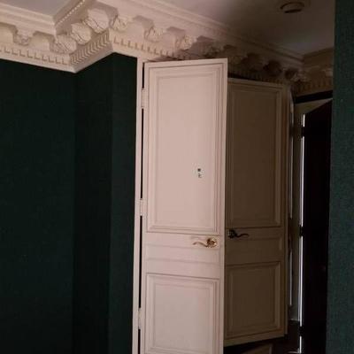 Crown Molding and Built In Closet of Entire Room